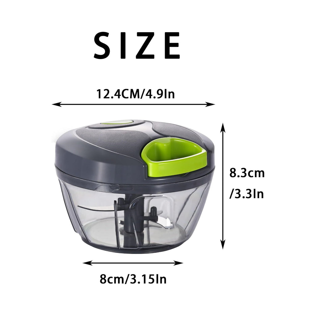 Portable Hand Pull String Garlic Mincer Onion Cutter for Veggies
