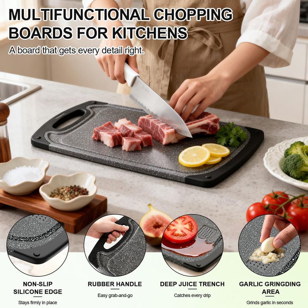 Plastic Cutting Boards Set of 3